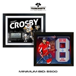 Alex Ovechkin Washington Capitals Signed PhotoGlass Frame with Embedded Signature + Sidney Crosby Signed 16x20 PhotoGlass Embedded Signature (Limited Edition of 19)