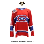 Patrick Roy Signed Vintage Mitchell&Ness Red Jersey Canadiens