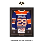 Leon Draisaitl Signed Jersey Framed Edmonton Oilers 2023 Heritage Classic Adidas Auth.