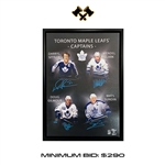 Mats Sundin, Darryl Sittler, Wendel Clark, and Doug Gilmour Signed Framed 20x29 Toronto Maple Leafs Captains Canvas