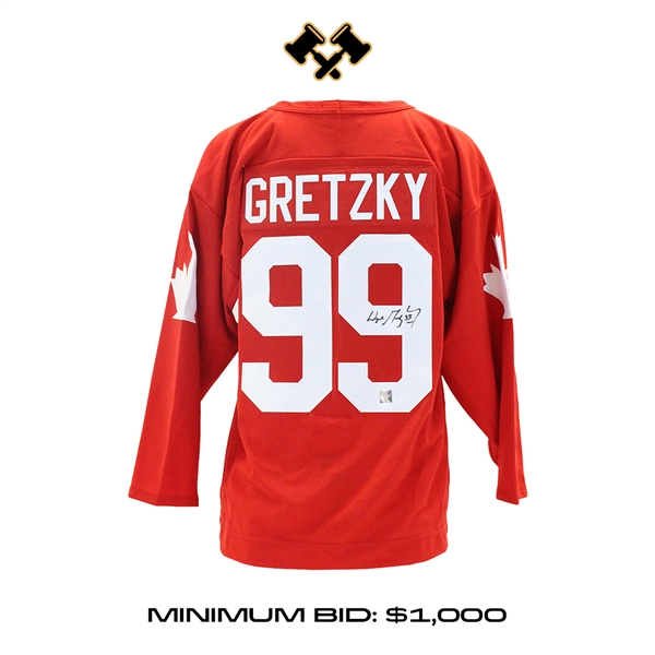 Wayne Gretzky Signed 1987 Canada Cup Red Jersey