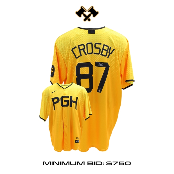 Sidney Crosby Signed Jersey Pittsburgh Pirates 2023 City Connect Replica Nike Jersey (Limited Edition of 87)