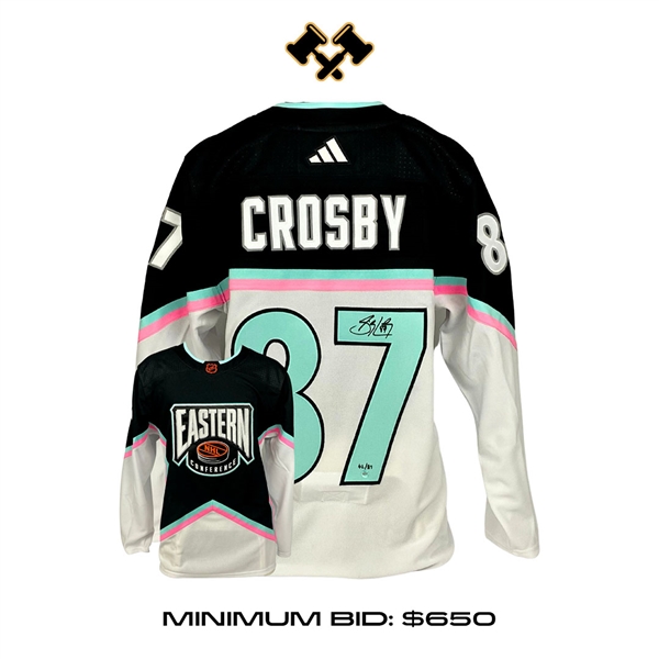 Sidney Crosby Signed 2023 NHL All-Star Eastern Conference Adidas Auth. Jersey (Limited Edition of 87)