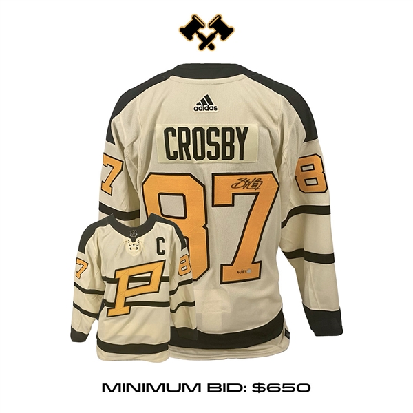 Sidney Crosby Signed Pittsburgh Penguins 2023 Winter Classic Adidas Auth. Jersey (Limited Edition of 87)