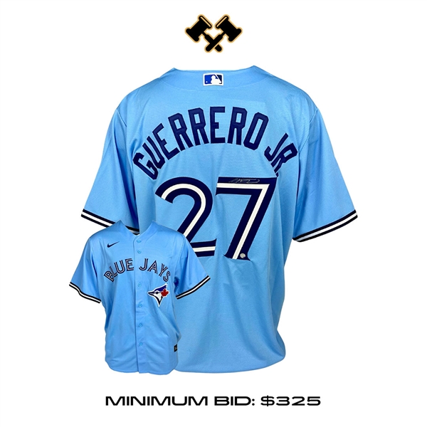 Vladimir Guerrero Jr. Signed Toronto Blue Jays Replica Nike Powder Blue Jersey