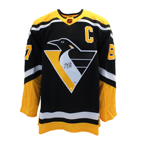 Sidney Crosby Front-Signed Pittsburgh Penguins 2022 Reverse Retro Adidas Auth. Jersey (Limited Edition of 87)