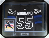 Mark Giordano Signed Framed Toronto Maple Leafs x Drew House Adidas Authentic Third Jersey