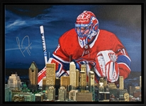Carey Price Signed Framed 20x29 Montreal Canadiens Skyline Canvas Limited Edition /131