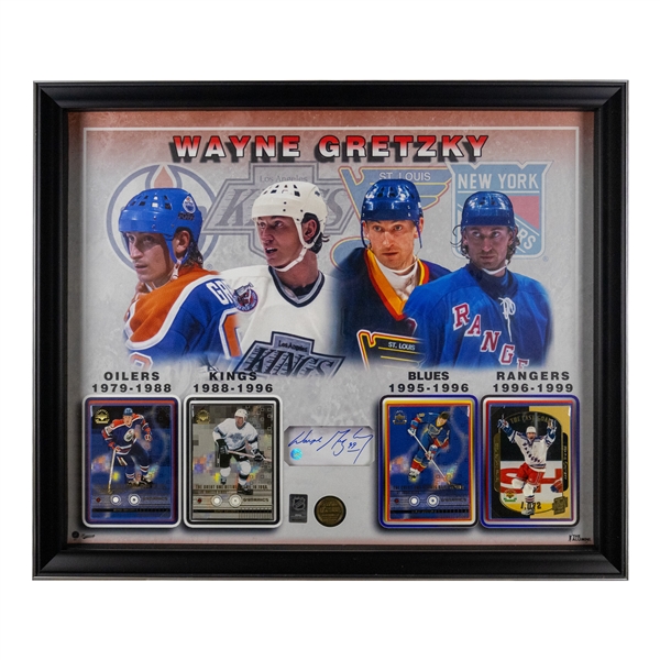 Wayne Gretzky Embedded Signature Career Collage