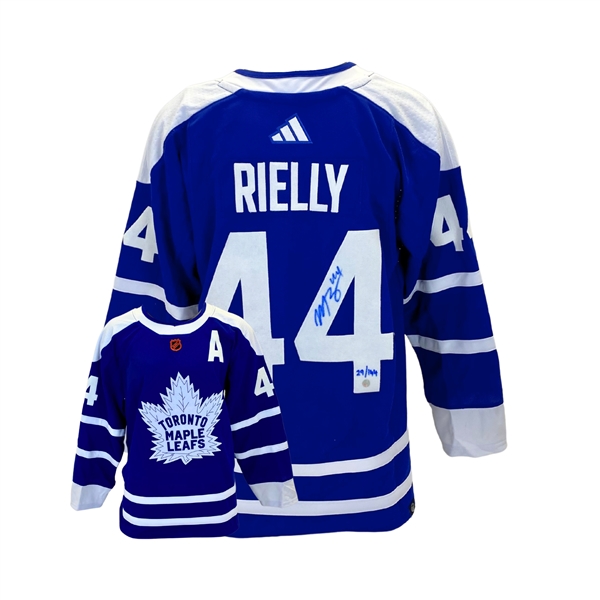 Morgan Rielly signed 2022-23 Toronto Maple Leafs Adidas Auth. jersey (Limited Edition of 144)