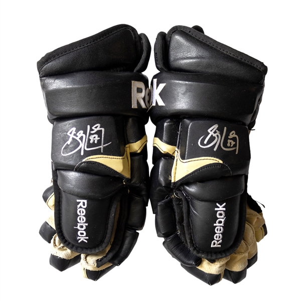 Sidney Crosby Dual Signed Game Used Gloves (G11) 