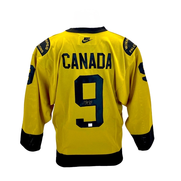 Sidney Crosby Signed 2005 Team Canada Mustard Replica Jersey 