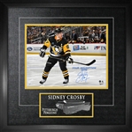 Sidney Crosby PERSONALIZED Penguins Etched Mat 11x14 Action Photo