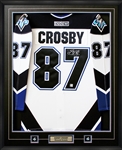 Sidney Crosby Signed Jersey Framed Oceanic Pro White CCM