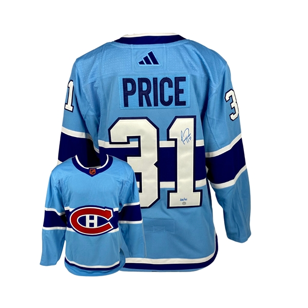 Carey Price Signed Montreal Canadiens 2022 (Blue) Reverse Retro Adidas Auth. Jersey - Limited Edition of 131