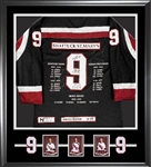 Sidney Crosby, Nathan MacKinnon, and Jonathan Toews Signed Framed Shattuck St Marys Black Milestone Jersey (Limited Edition of 87)