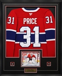 Carey Price Signed Framed Jersey Canadiens Red Fanatics Premium