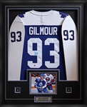 Doug Gilmour Signed Framed Jersey Toronto Maple Leafs Blue Team Classic Adidas