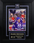 Mark Messier Edmonton Oilers Signed 8x10 Framed Photo