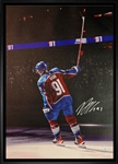 Nazem Kadri Colorado Avalanche Signed Framed 20x29 Stick Salute Canvas