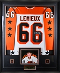 Mario Lemieux Signed 1985 All-Stars CCM Vintage Framed Jersey