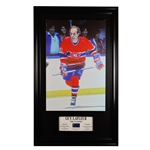 Guy Lafleur Signed Deluxe 45 X 29 Canvas Frame