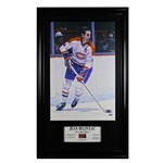 Jean Beliveau Signed Deluxe 45 X 29 Canvas Frame