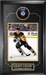 Sidney Crosby Signed Framed Pittsburgh Penguins Puck with 8x10 Photo