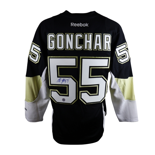 Sergei Gonchar Reebok Black Signed Jersey