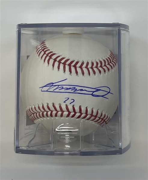 Vladimir Guerrero Jr. Signed Official MLB Baseball with Case