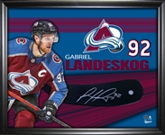 Gabriel Landeskog Colorado Avalanche Signed Framed Stickblade