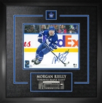 Morgan Rielly Signed Framed Toronto Maple Leafs Skating With Puck 8x10 Photo