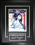 Connor Hellebuyck Winnipeg Jets Signed Framed 8x10 Photo Home