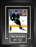 Miro Heiskanen Signed Framed Dallas Stars Photo Alternate