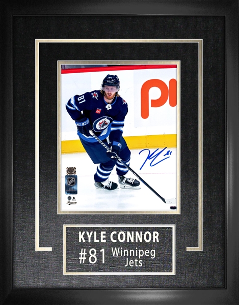 Kyle Connor Signed Framed Winnipeg Jets 8x10 Photo Home