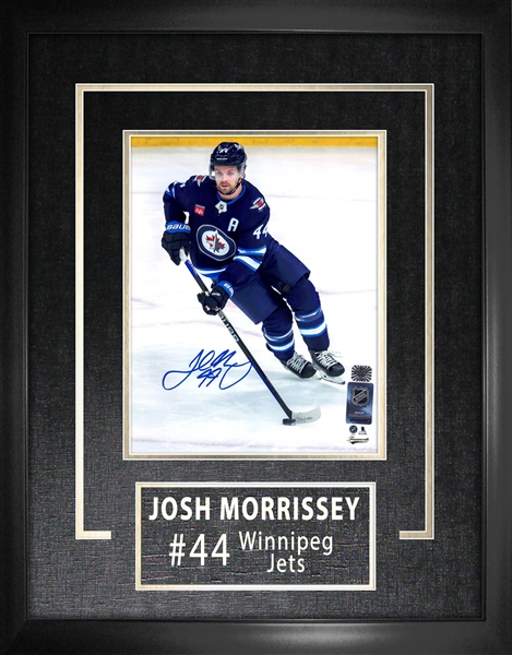 Josh Morrissey Winnipeg Jets Signed Framed 8x10 Photo Home