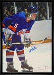 Denis Potvin New York Islanders Signed Framed 20x29 Leaning Canvas