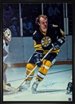 Rick Middleton Boston Bruins Signed Framed Front of Blues Goalie 20x29 Canvas