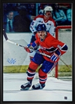 Pierre Mondou Signed Framed 20x29 Skating Canvas