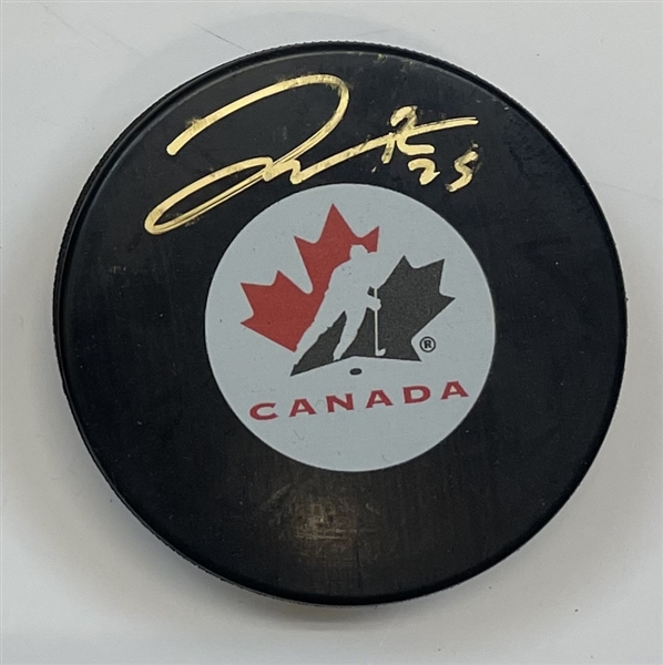 Darnell Nurse Team Canada Signed Puck "Imperfect"