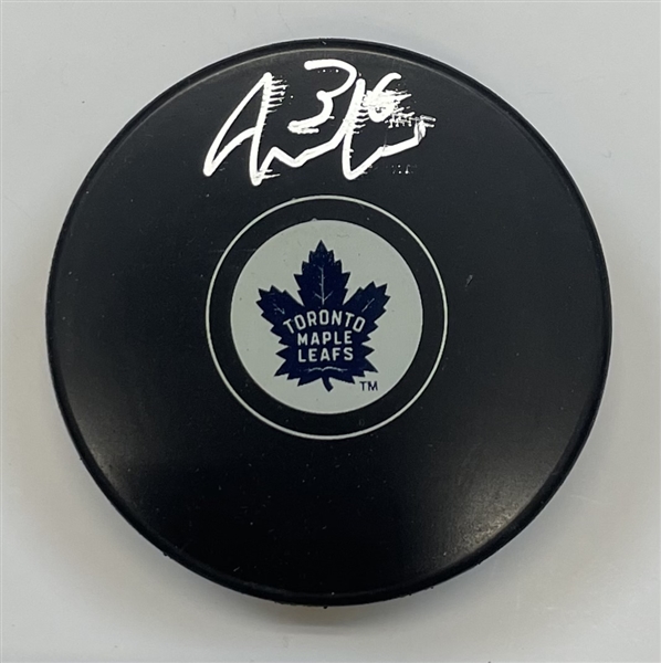 Jack Campbell Toronto Maple Leafs Signed Puck "imperfect"