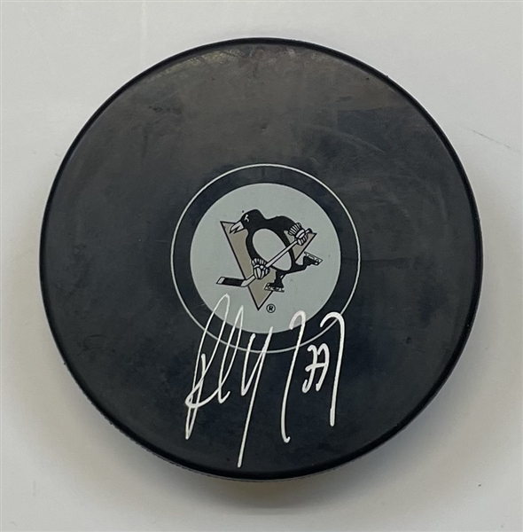 Paul Coffey Pittsburgh Penguins Signed Puck "imperfect"