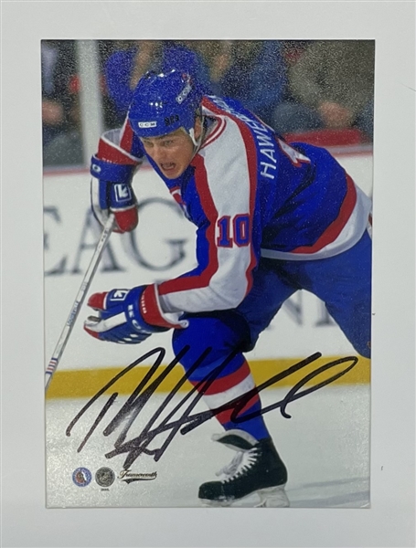 Dale Hawerchuk Unframed Signed 3x5 Photo "imperfect"