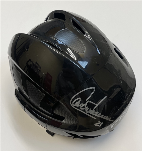 Guy Carbonneau Signed Black CCM Helmet "imperfect