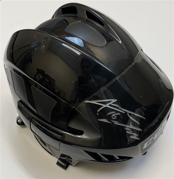 Jonathan Toews Signed Black CCM Helmet "imperfect"