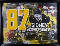 Sidney Crosby Street Art Print w/ Signed Jersey Number