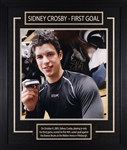 Sidney Crosby First NHL Goal Signed Photo Deluxe Frame