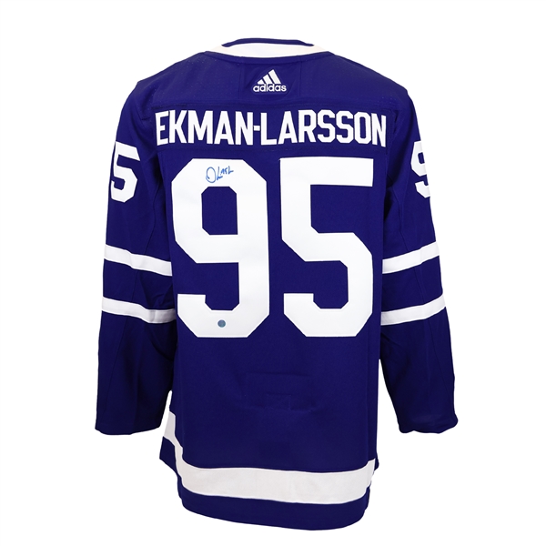 Oliver Ekman-Larsson Signed Jersey Toronto Maple Leafs Blue Adidas Auth.