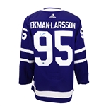 Oliver Ekman-Larsson Signed Jersey Toronto Maple Leafs Blue Adidas Auth.