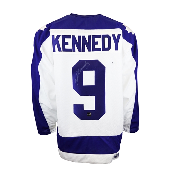 Ted Kennedy Toronto Maple Leafs Signed CCM Vintage White Jersey *imperfect*